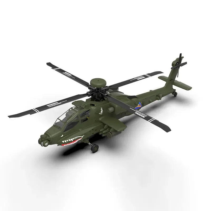 YUXIANG Apache AH-64D F11 2.4G motore Brushless a 6 canali telecomando acrobatico 3D elicottero di simulazione Flybarless in scala 1:32