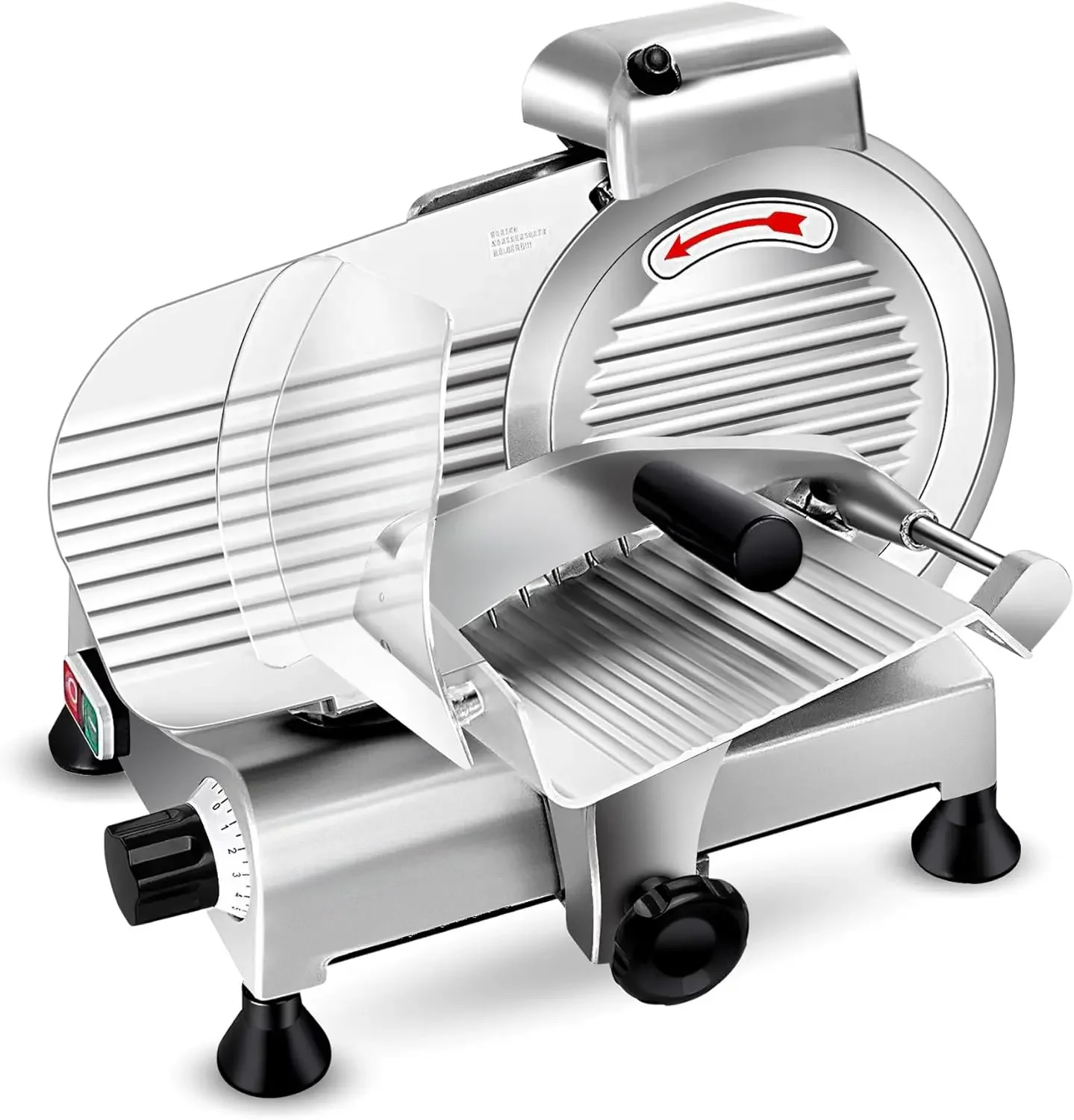 Slicer Machine for Home and Commercial, 210W Frozen Meat Cheese Deli Slicer with 8.5