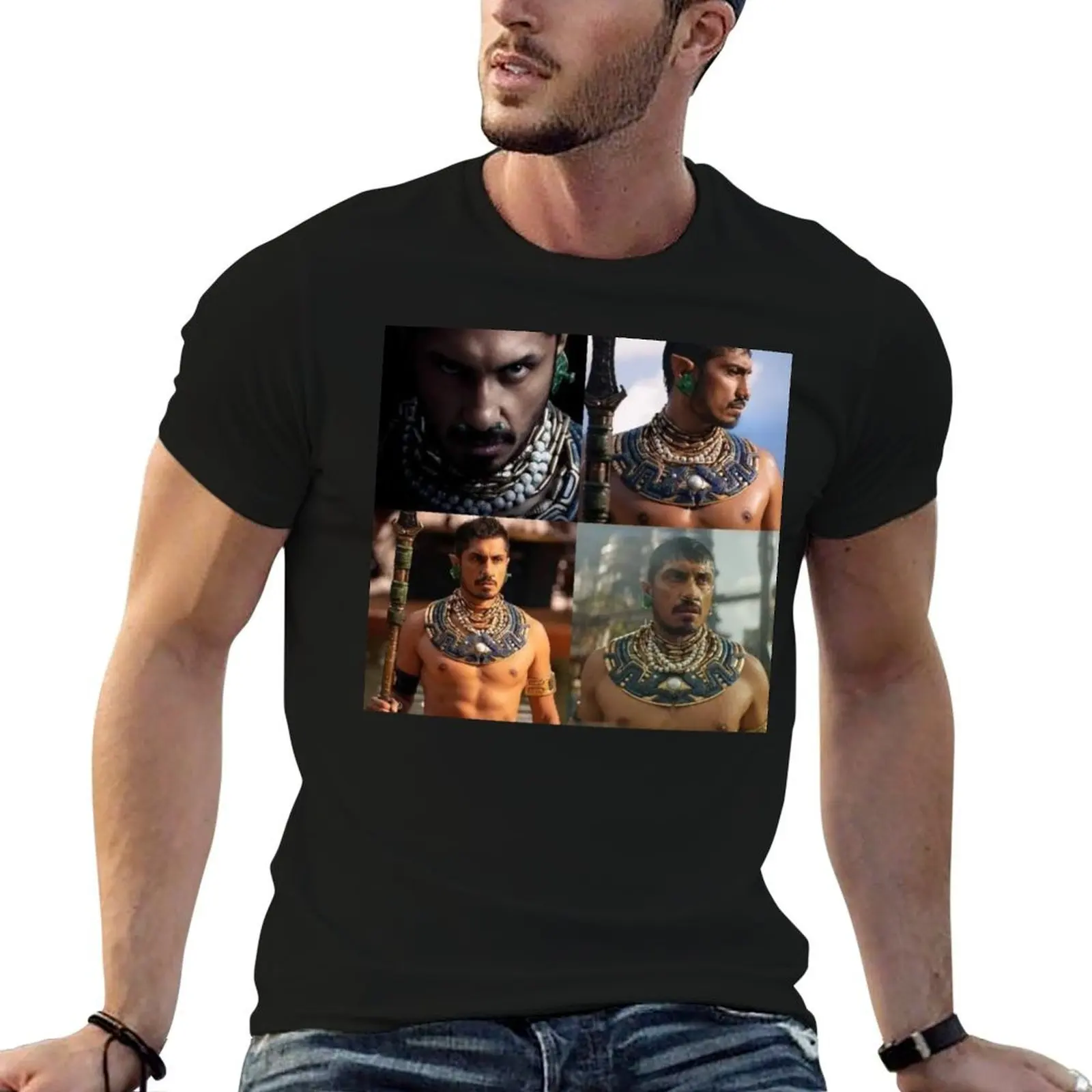 Namor Photo Collage تي شيرت تي شيرت مع مطبوعات تي شيرت قطني عالي الجودة #4