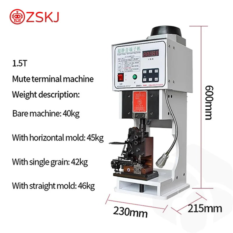 

1.5T-3T Terminal crimping machine with OTP Straight/Horizontal Applicator Super Connector Crimper Tool for Cable Wire Flat Cable