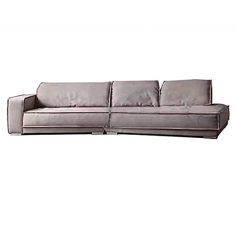 

Italian minimalist corner special-shaped modern villa sofa small apartment simple technology cloth