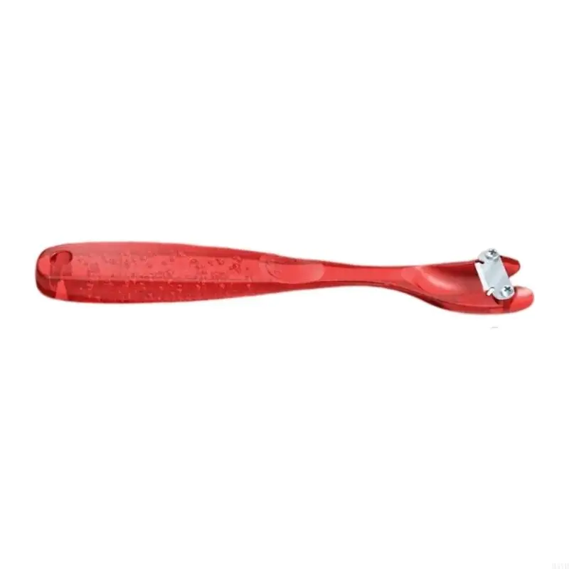 Flower Stem Thorn Stripper Tool with Curved Metal Scraping Head and Textured Long Handle for Rose Bouquet Work M4YD - view 3