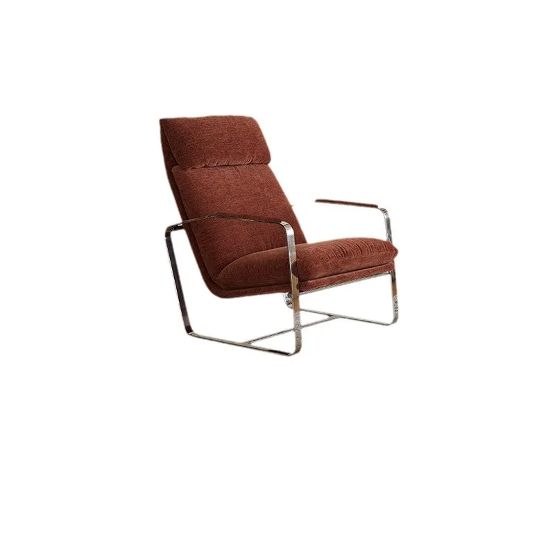 

Leisure chair, living room single sofa, designer wabi-sabi, medieval chair, simple balcony, single sofa chair