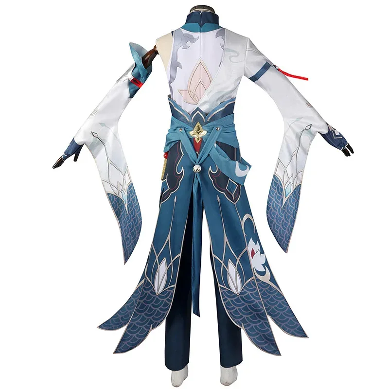 Dd12DanHeng Disfraz de Cosplay Peluca larga Imbibitor Lunae Uniformes Dragón Disfraces de fiesta de Carnaval de Halloween Dan Heng Honkai: Star Rail