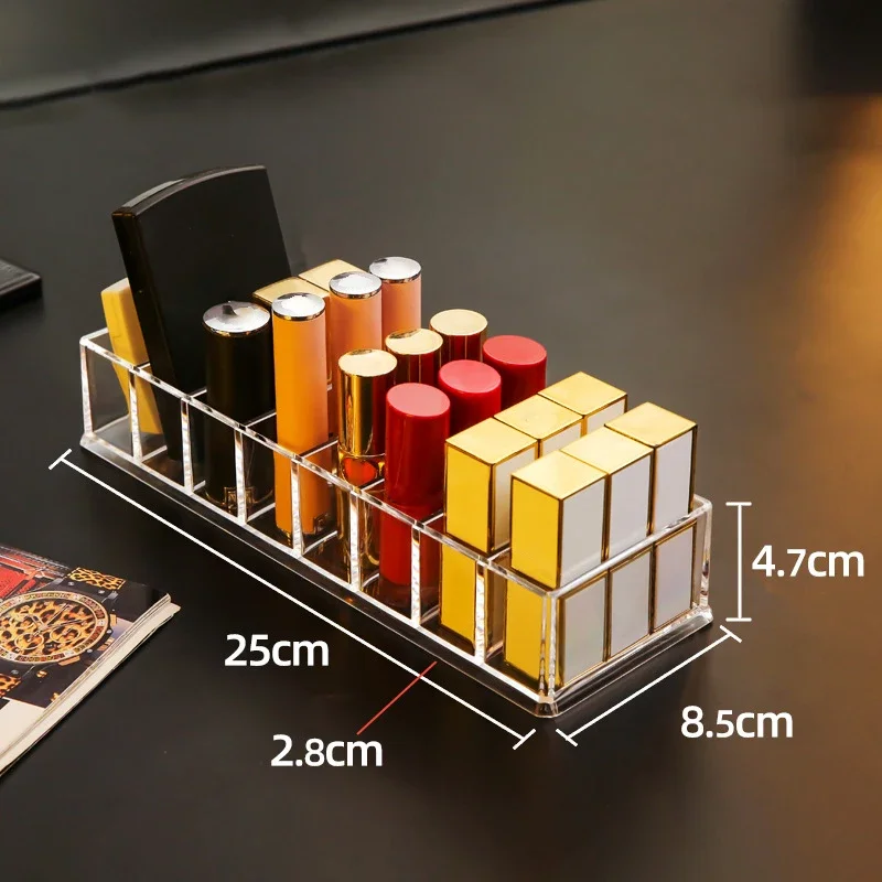 Kosmetische Aufbewahrungsbox, Aufbewahrungsbox für Pulver, Lippenstift-Rack, Nagellack-Präsentationsständer, Aufbewahrungsregal für kosmetisches Pulver, 8-Zellen