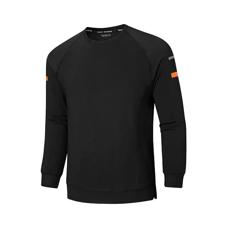 Pulôver quente de manga longa masculino, suéter de inverno, camiseta tamanho grande, suéter esportivo 50-140kg