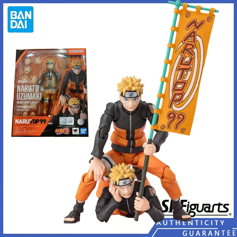 [In stock] Bandai	S.H.Figuarts SHF 14.5CM Uzumaki Naruto NARUTOP99 Edition Anime Cartoon Action Figure Model Toy Garage Kits