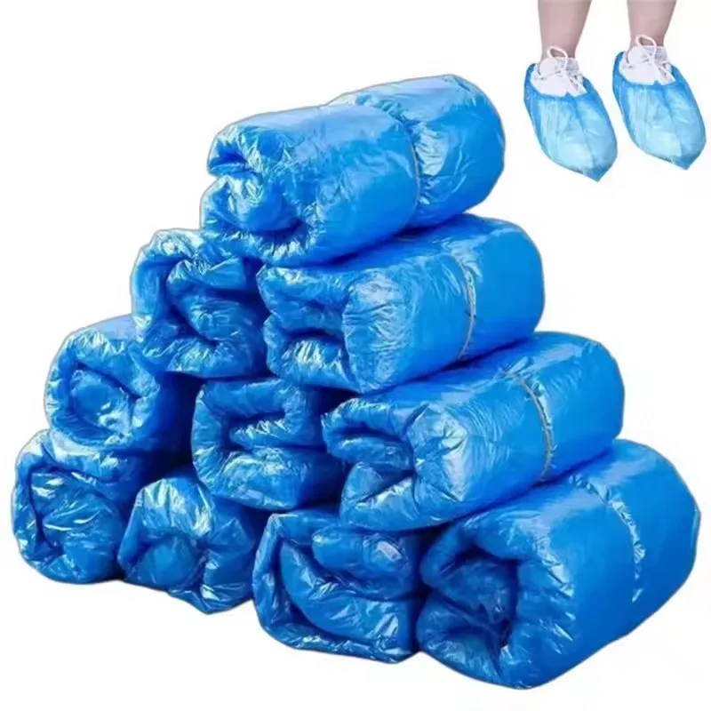 10-100Pcs Portable Disposable Plastic Fabric Non-Slip Wear Shoe Covers Waterproof Boot Overshoes Rain Mud-Proof Shoe Covers