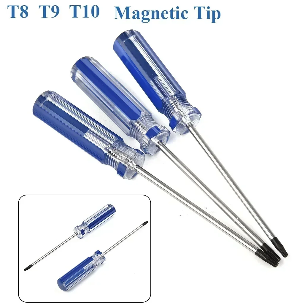 1pc T8 T9 Precision Magnetic Screwdriver Torx Security Screwdriver For Xbox 360 Controllers Hard Driver Repairing Hand Tools