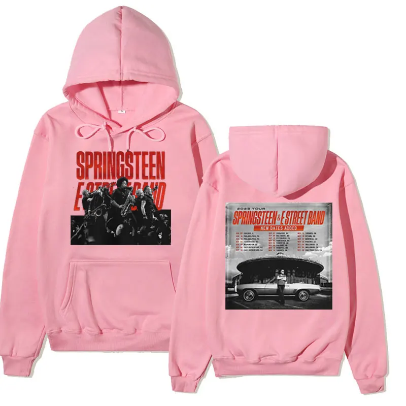 Bruce Springsteen and E Street 2024 Tour Sweatshirts Men Women Rapper Hip Hop Fashion Hoodie Retro Harajuku Streetwear Pullover