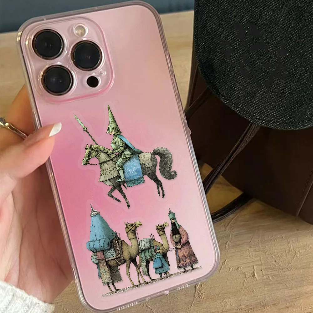 50PCS Fairy Tale Magic World Decorative Transparent PET Stickers Set DIY Brochure Decorative Notebook Tablet Toy Stickers