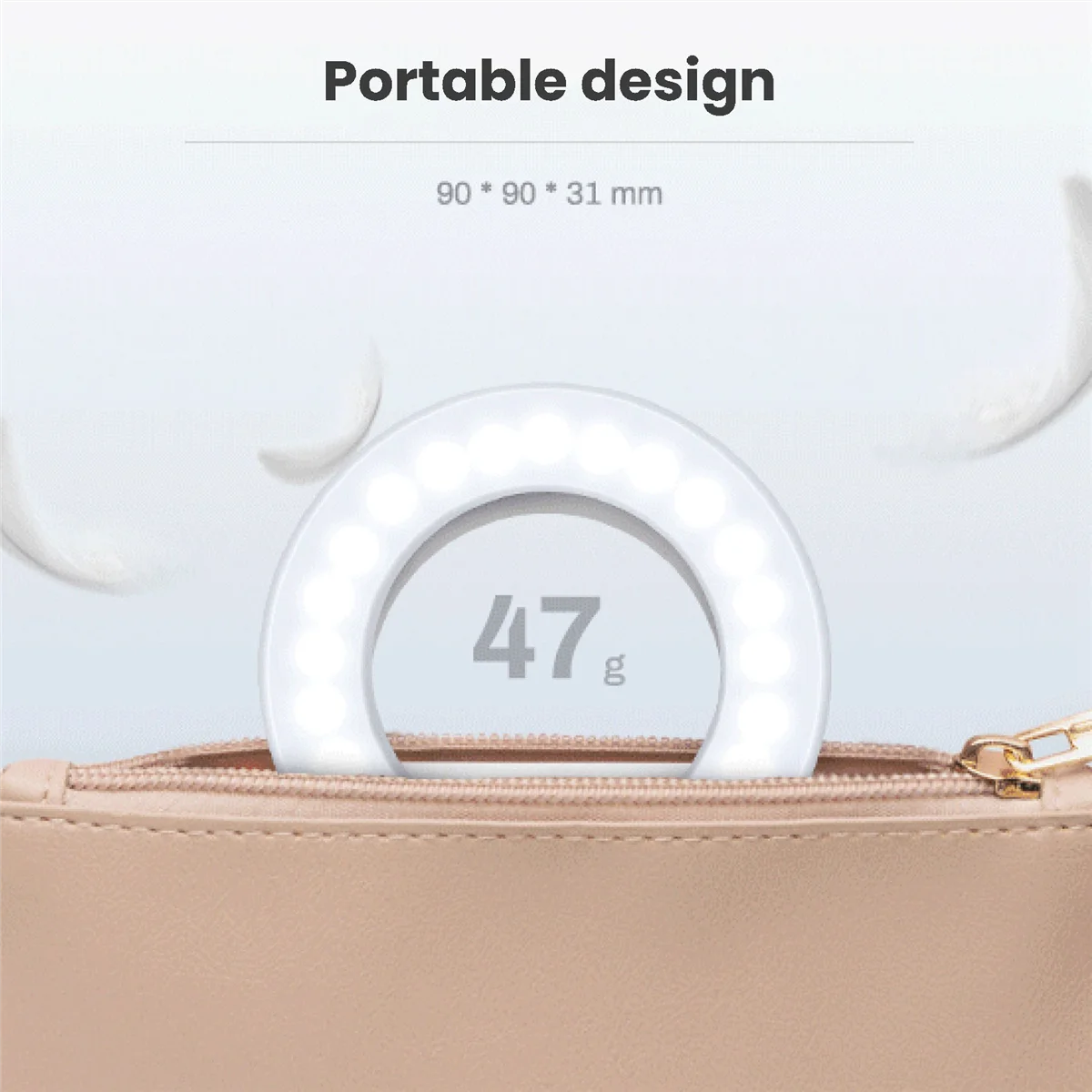 Кольцевой светильник для селфи для телефона Кольцевой светильник для селфи для телефона Перезаряжаемый светильник для сотового телефона с зажимом и камерой для ноутбука 3 регулируемых режима освещения