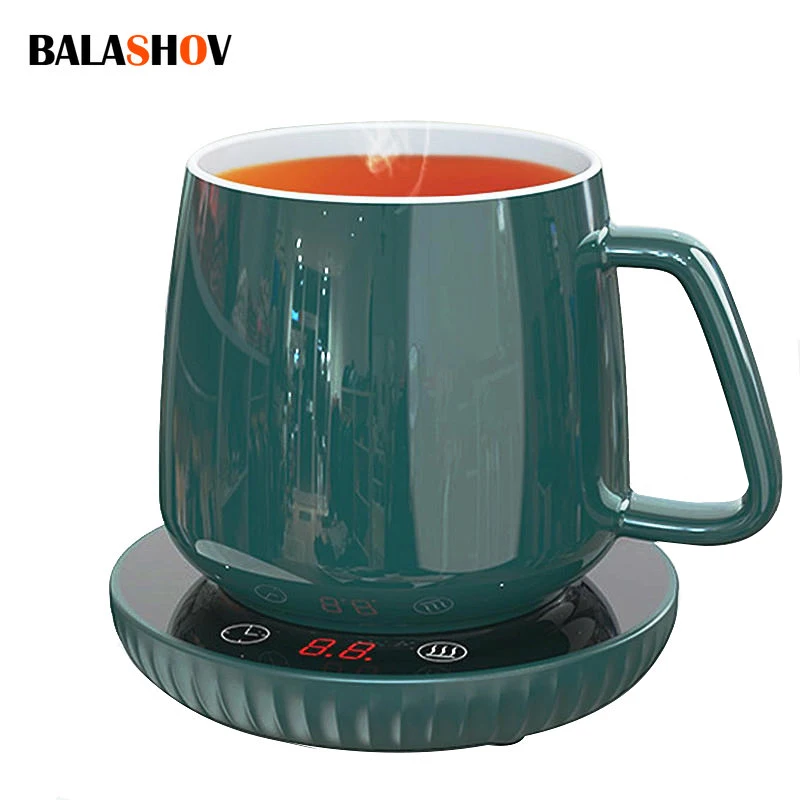 

Electric Heating Coaster Beverage Milk Coffee Mat Tea Coffee Heater Warmer Mug Kitchen Service Cup Heating Coaster EU Plug