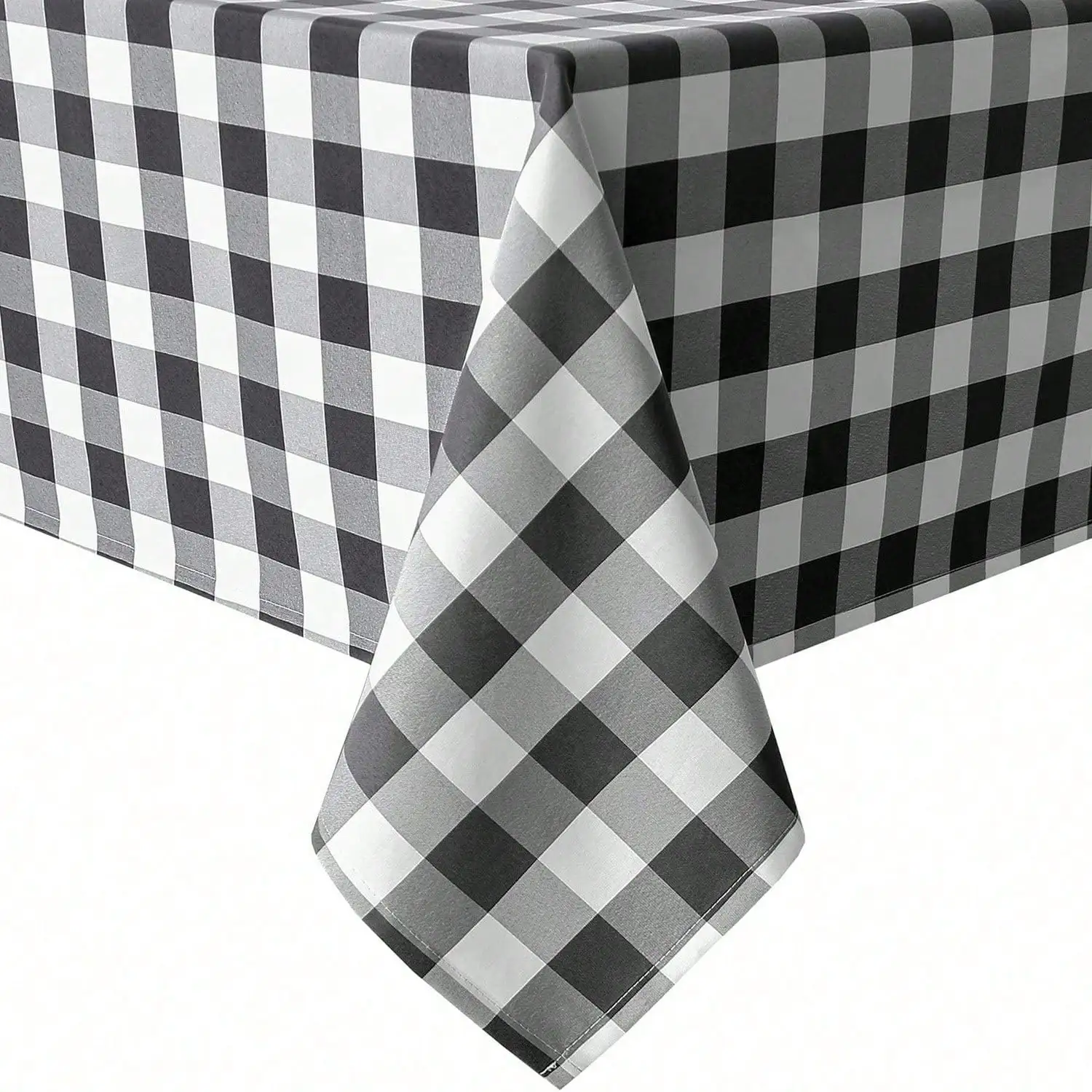 

Hiasan 60 X 120inch Checkered Tablecloth, Rectangular - Stain-Resistant, Splash-Proof, Washable, Black and White Checkered Tablecloth, Suitable for Outdoor Picnics, Kitchen, and Holiday Dinners.