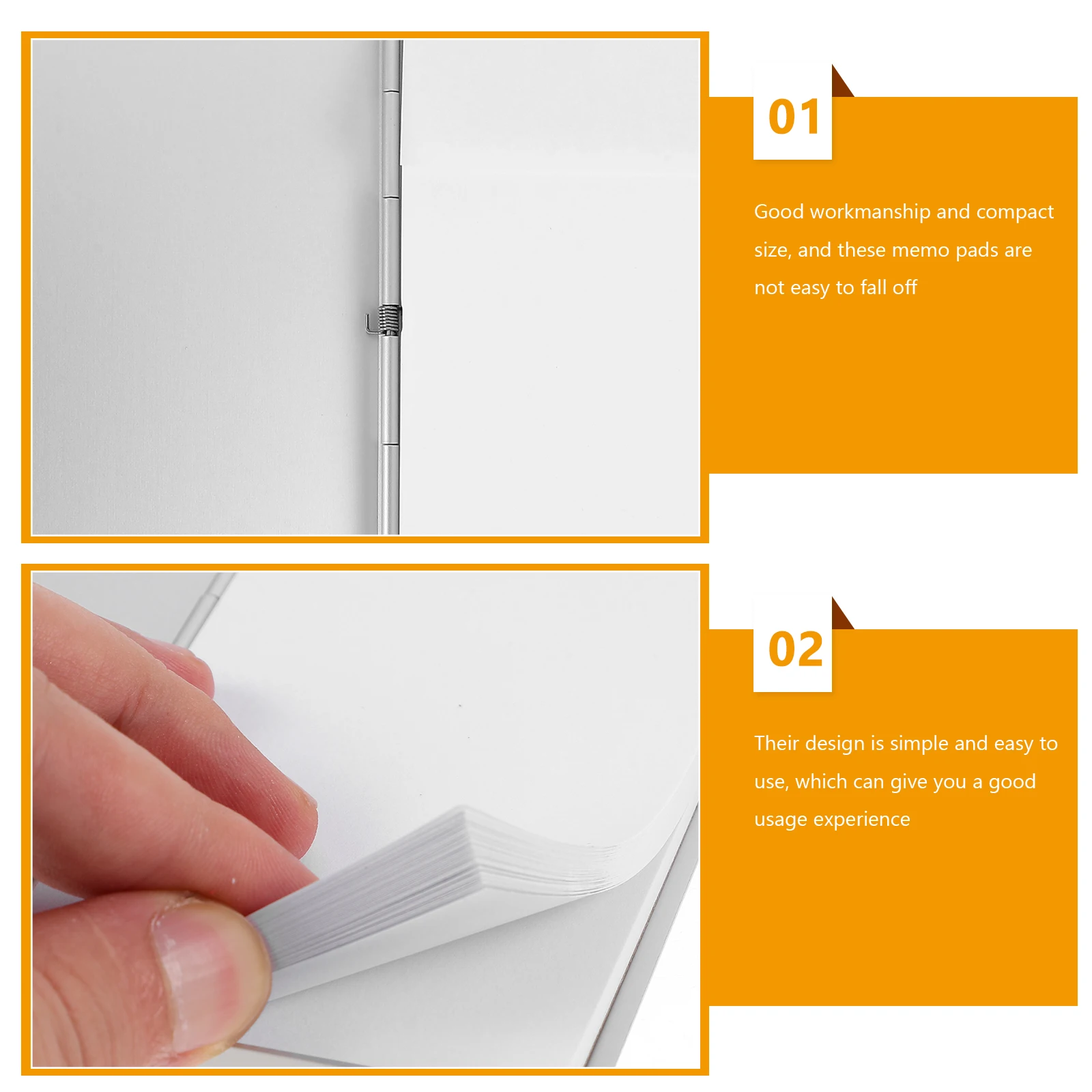 

Aluminum Alloy Card Box Notebook Pen Holder Orange Mini Office Supplies Metal Notepad Pocket Design Blank Pages Writing Drawing