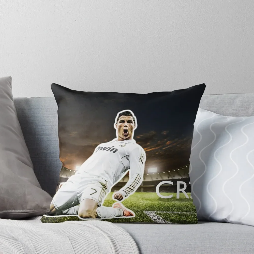 CR7 Throw Pillow Lu…