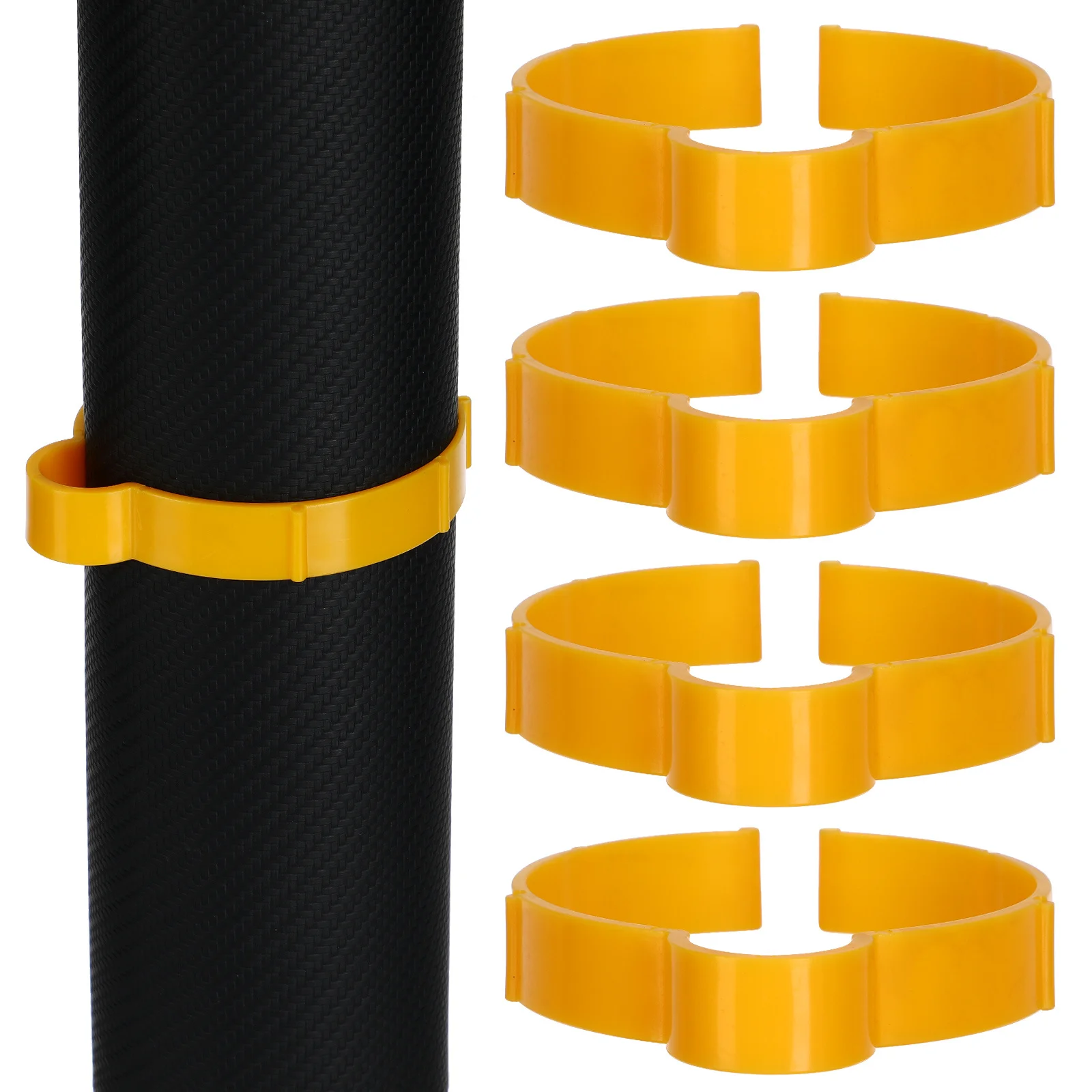 

4Pcs Vinyl Wrap Sheet Clips Roll Storage Tool Yellow Size S Durable Material Film Storage Ring for Auto Vinyl Car Decal Sticker