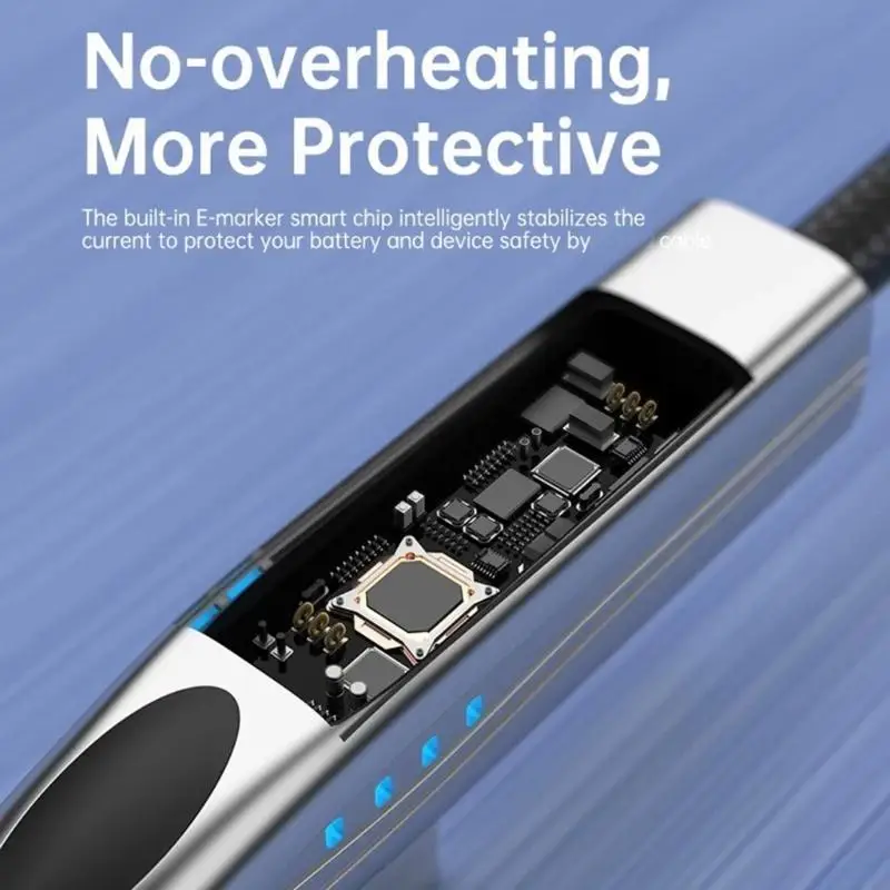 E1PF 240W كابل الشحن السريع 90 درجة من النوع C إلى USB C كابل الطاقة لأجهزة الهواتف الفعالة