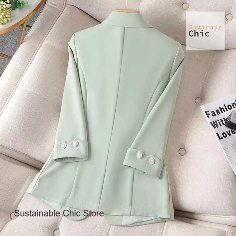 Korean version of the thin suit slim coat female summer short temperament slim casual seven-point sleeve Joker  women clothing