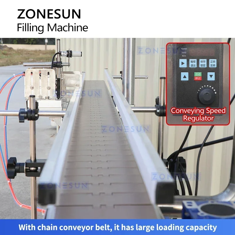 ZONESUN Automatic Liquid Filling Machine ZS-VTDP12P 12 Heads Water Drinks Bottle Filler Diaphragm Pump Packaging Production Line