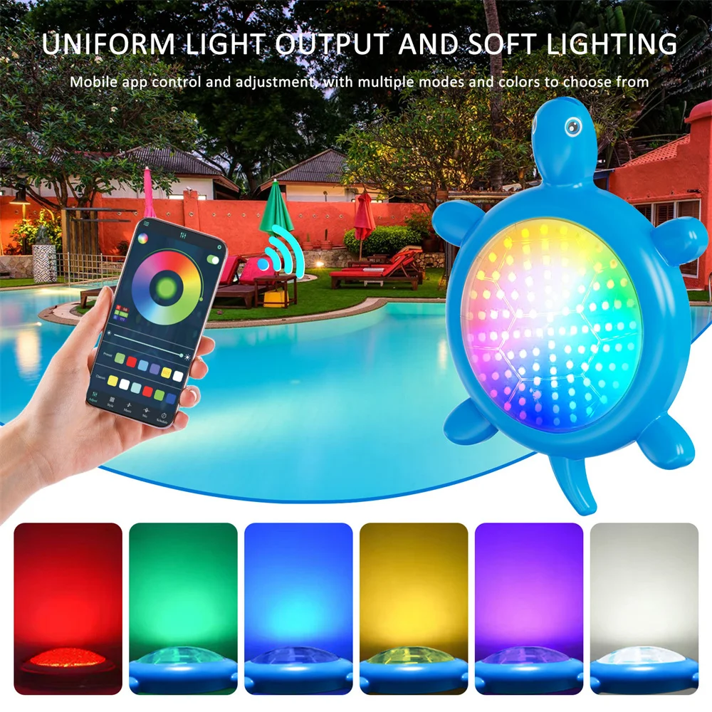 

RGB светодиодный светильник для бассейна 25 Вт 85-265 В Bluetooth APP управление фонтанным прудом освещение IP68 подводная лампа DC12V прожектор Piscina