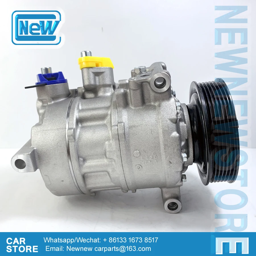 Auto ac compressor for AUDI A5 Q5 A4 ALLROAD 6SES14C 8T0260805N 437100-8010 4371008010 4M0820803 8T0260805E 447150-5356 DCP02097