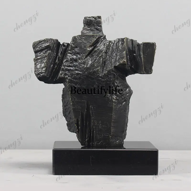 Sculpture, figure entrance ornament, living room abstract decoration, hotel light luxury soft decoration