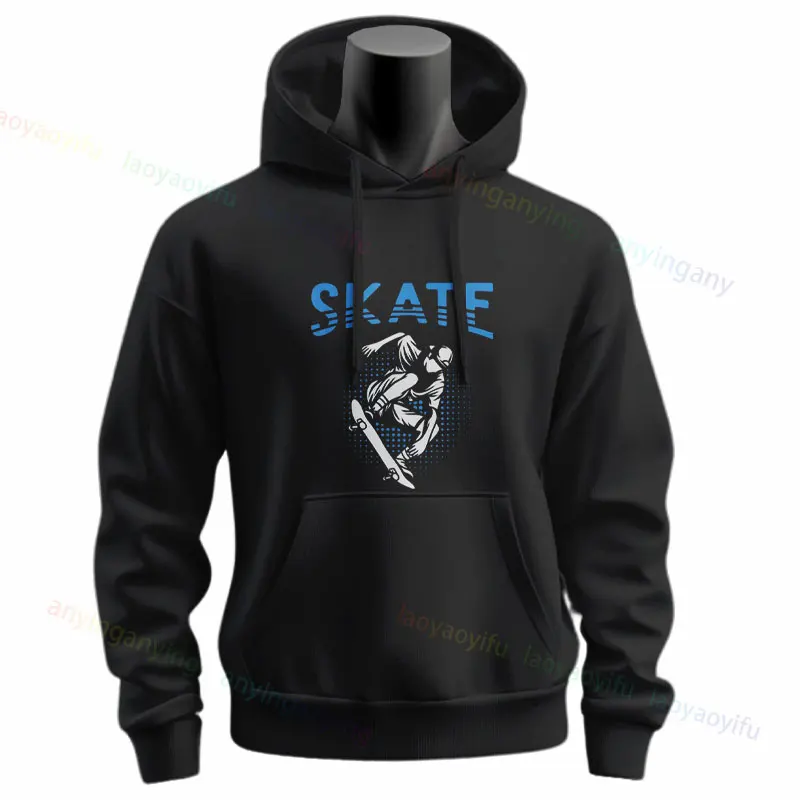 Skateboard Skate Skater Skateboarder Skateboarding  Hoodies Casual Long Sleeve Graphic Design Sportswear