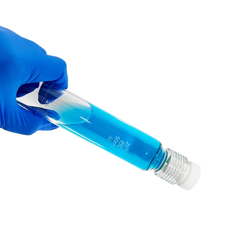 1 piece of glass pressure-resistant tube/pressure-resistant bottle 100ML PTFE screw-top colorimetric tube