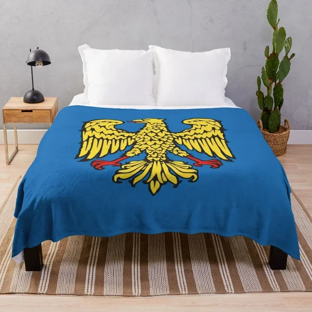 

Flag of Friuli Italy Throw Blanket Soft Solid Color Blanket for Couch Bed