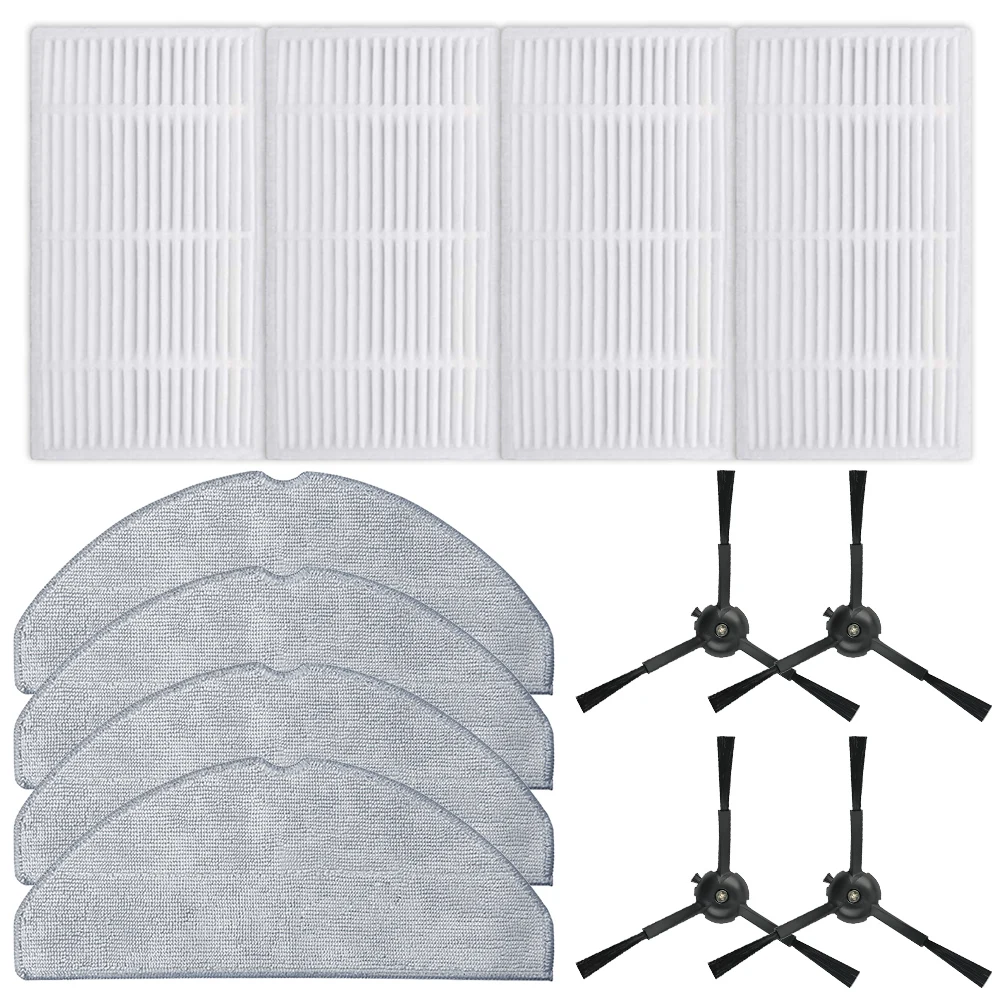 

For Tapo RV30 Max / RV30 Max Plus / RV20 Max / RV20 Max Plus Vacuum Cleaner 1 Set Of Mop Cloth & Side Brush