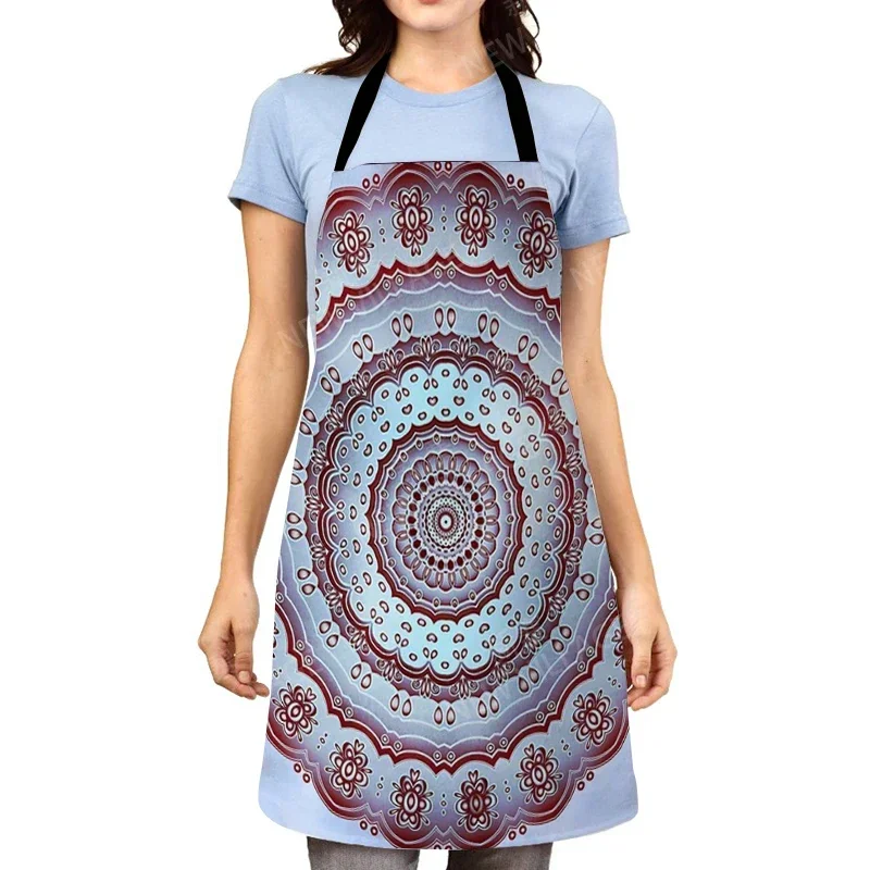 Mandala ästhetische Frauen Küchen schürze Original Kinder wasserdicht Mädchen benutzer definierte Mann Kellner Arbeit Schürze öl beständige Vintage Persien