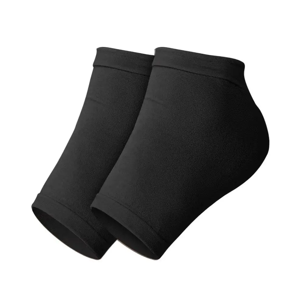 سيليكون كعب الجوارب المضادة للكراك قماش مرن للأقدام لتخفيف الآلام منصات كعب حامي الجلد إصلاح وسادة نصف ساحة الجوارب Q4L3