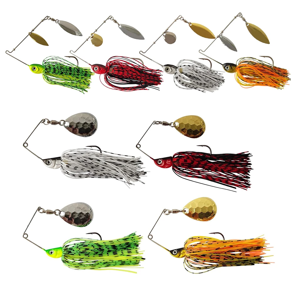 

Eupheng Spinner Bait Spoon Wire Bait 3.5g-14g Bass jig Chatter bait Fishing Lure Spinnerbait Pike Bass Fishing Tackle