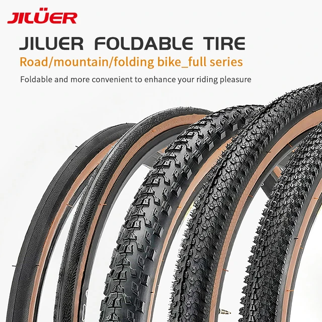 Jiluer Bicycle Tire Mtb Road Bicycle Foldable Tyres 26x1.95 27.5x2.1 29x2.2 700x25c Anti puncture Tires Snow Fat Bike Tire Bicycle Tires AliExpress