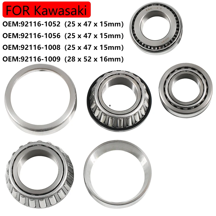 

Motorcycle Steering Head Bearing For Kawasaki KLR650 KLR250 KL250 KLR600 KL650 KL600 KLX110 KLX110L KLE400 KLE500 KZ1000