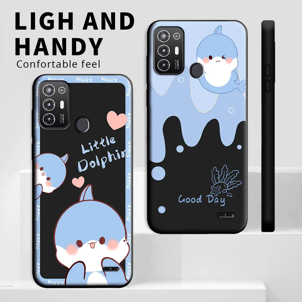 For ZTE BladeA52 A52 Lite ZTE A53 Pro Case Shockproof Silicone Soft TPU Phone Case For ZTE Blade A53 Back Cover Fashion Cartoon
