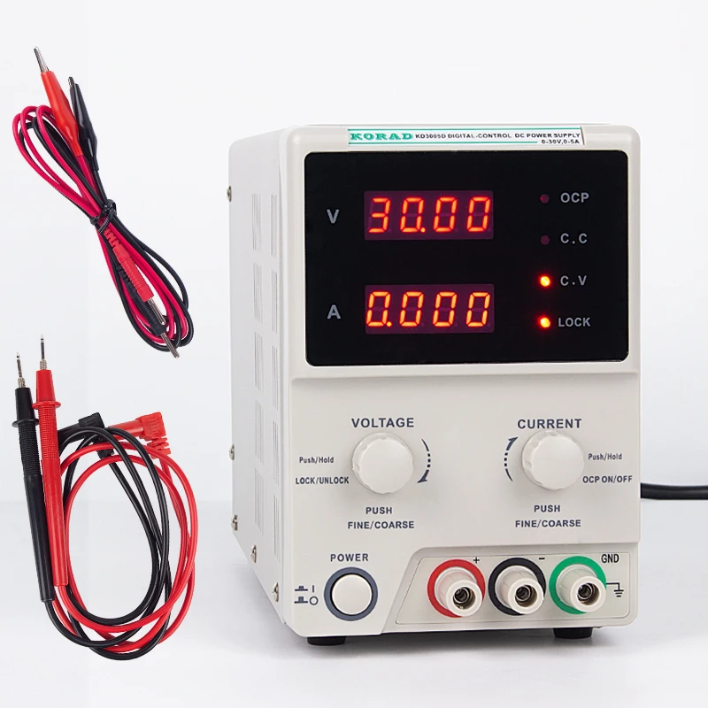 KD3005D/KD3003D High Precision Laboratory Digital Adjustable Linear DC Power Supply 30V 5A 3A Digital Regulated Lab Grade