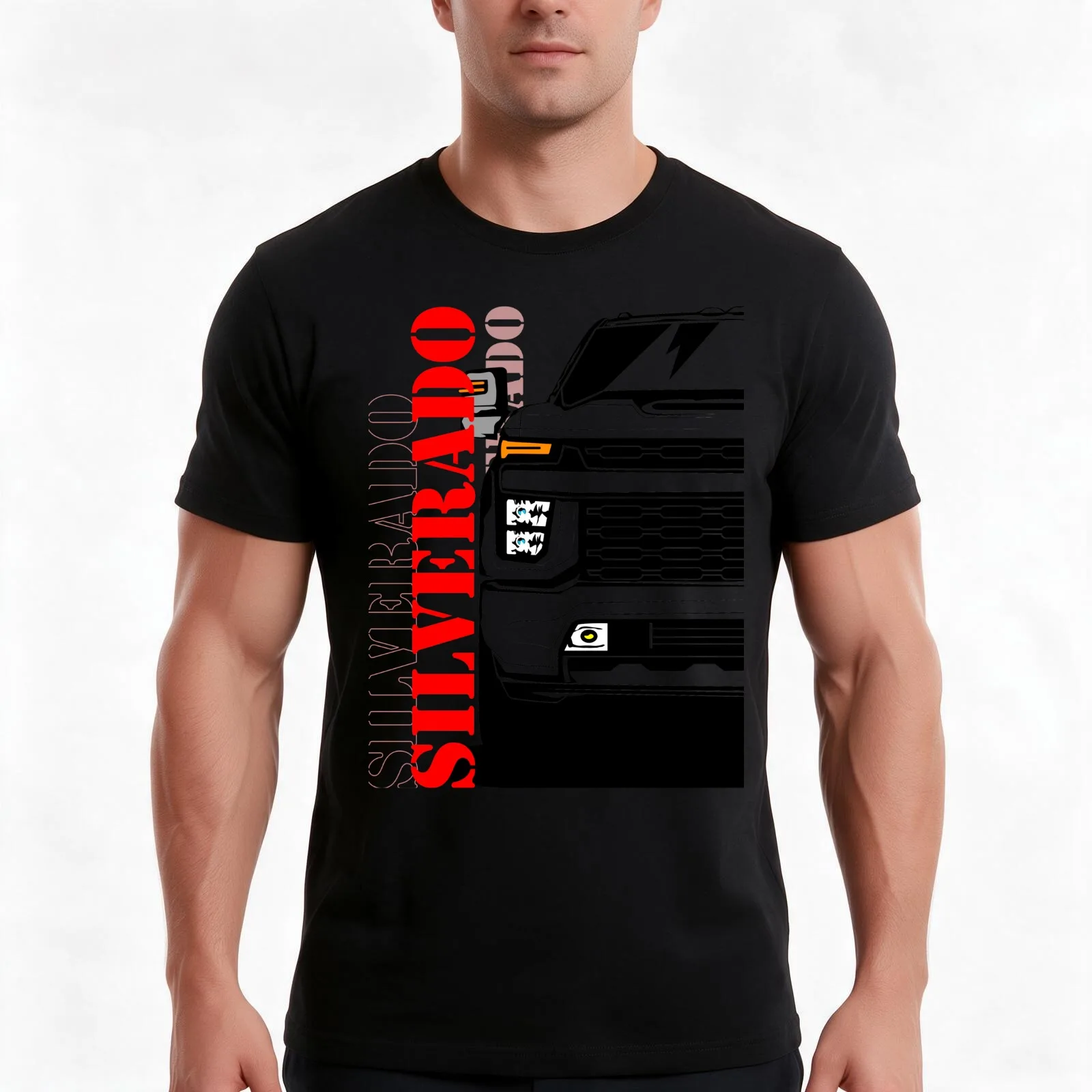 Silverado T-Shirt Summer Casual Cotton Tee Oversized Streetwear Tops Vintage Graphic Print Loose Fit Short Sleeve