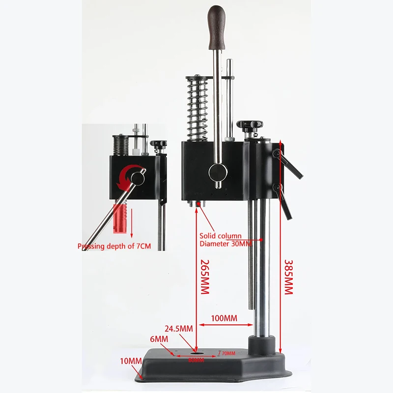 

Manual Leather Press Punching Machine Hand Beer Machine Die-Cutting Diamond Cutting Punching, Pressing And Capping Machine
