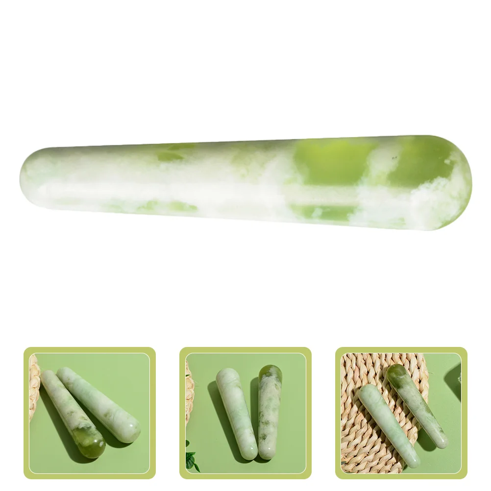 

Нефритовая массажная палочка, акупрессурный массажер для пальцев, портативный ручной инструмент, гладкая поверхность, безопасный для облегчения боли в теле, ногах