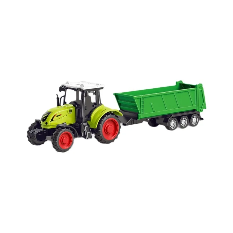 Inertia Farm Tractor Toy Engineering Vehicle Excavator Model Car Push Drive Construction Truck Toy for Kids Boys Gift Birthday