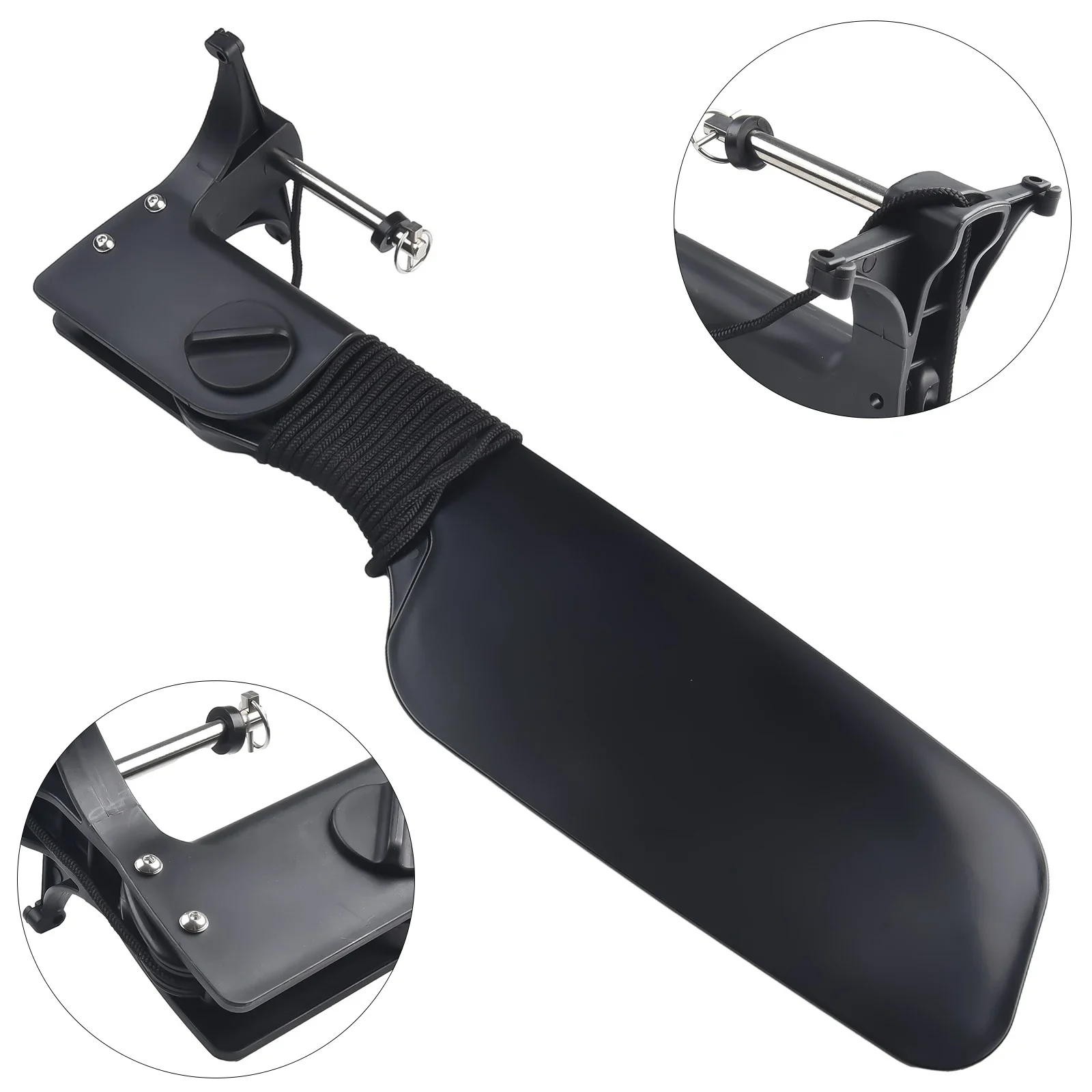 For Kayak Big Tail Rudder with Pulley Compatible with Canoe and Fishing Boat Steering Control Built for Smooth Vessel Handling