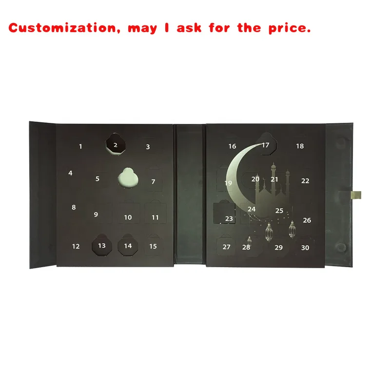 

custom.Custom Chocolate Calendar Advent Box Calendrier 30 Advent Countdown Boxes Cosmetic/Candy/Sweets Calendar Countdo