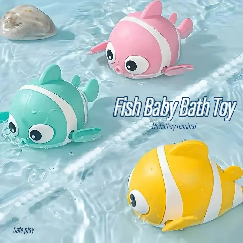 

3pcs Baby Bath Toy Set Fun Clown Fish Water Play Toy for Kids Ideal for Indoor and Outdoor Bathing and Playtime Activitie