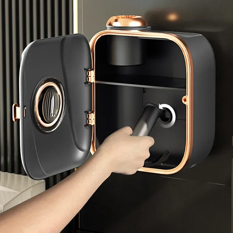 New Small Aromatherapy Toilet Tissue Box Toilet Paper Toilet Paper Placement Paper Roll Storage Rack Wall Mounted Hole Free