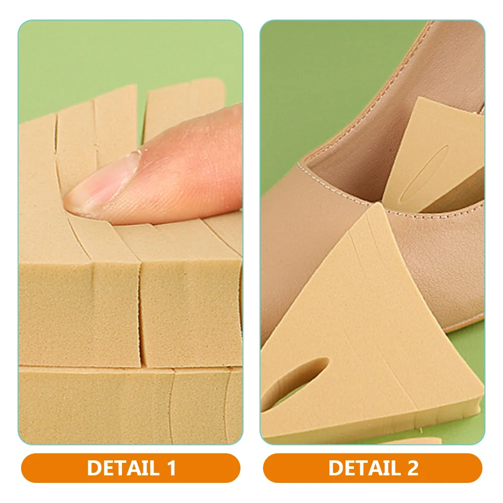 

2pcs Shoe Toe Filler Inserts Reusable Adjustable For High Heels Pumps Sneakers Flat Shoes Women Men Too Big Shoe Fillers