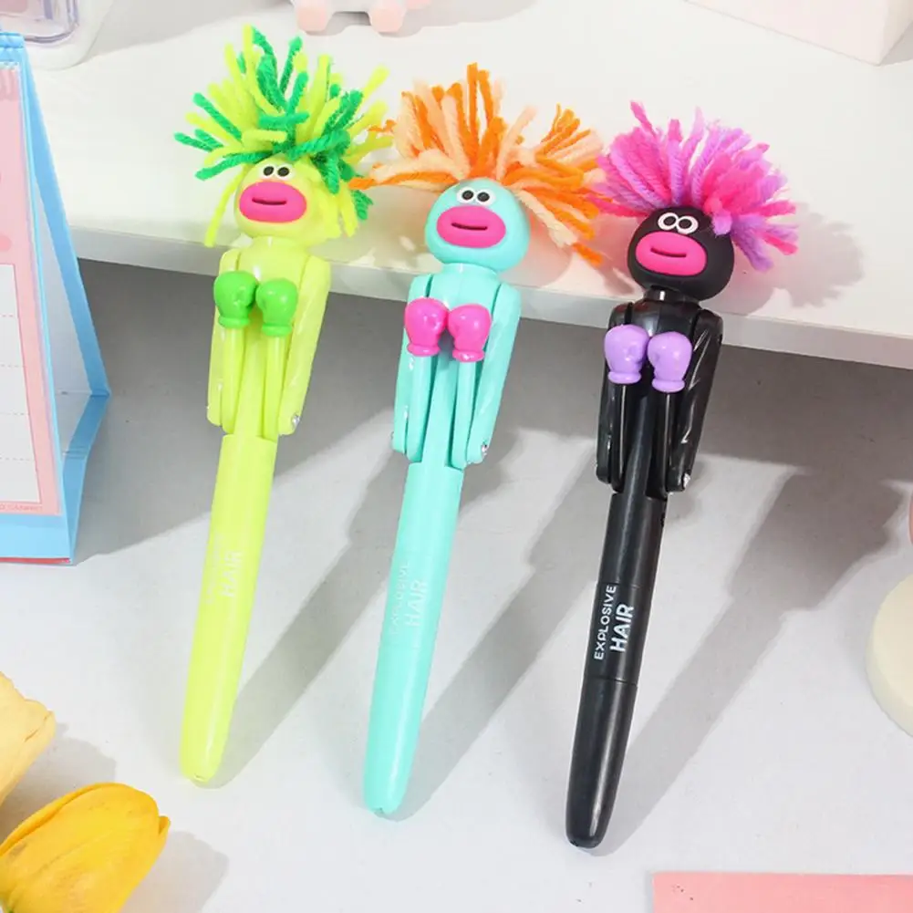 Ballpoint Pen Interactive Boxing Pens Signing Pen Cartoon Character Fun Writing Tool Decompression Pen Office School Supplies