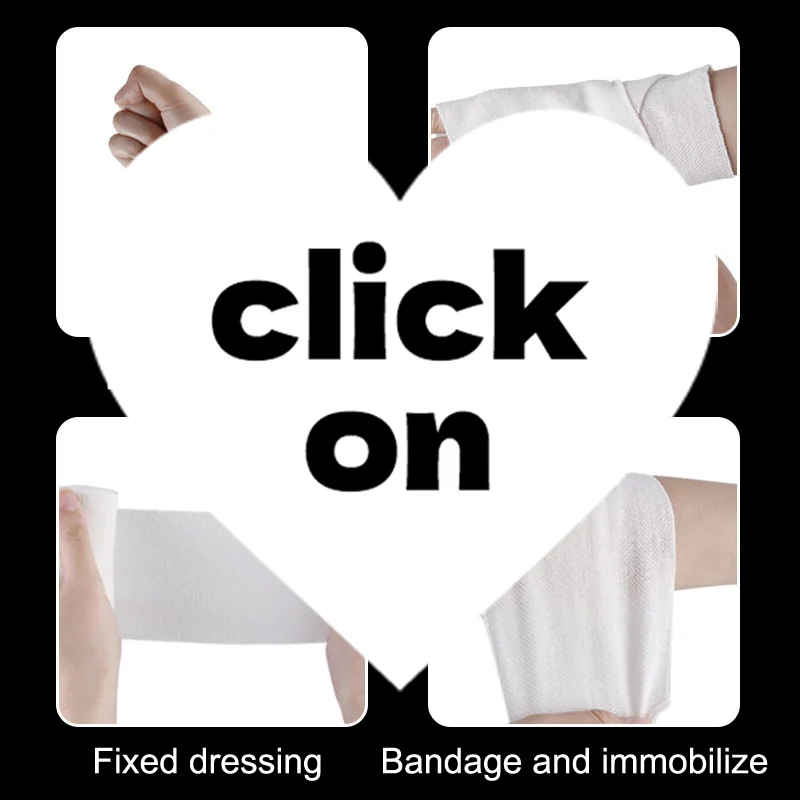 

1 рулон эластичной компрессионной повязки с крючками, спортивная поддерживающая лента для лодыжки, запястий, рук, ног, мера первой помощи