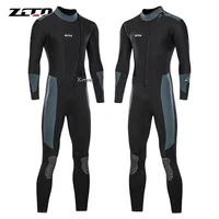 Traje de neopreno de 5mm de una pieza para hombre y mujer, traje de buceo de manga larga, pesca submarina, surf, traje de baño cálido, equipo